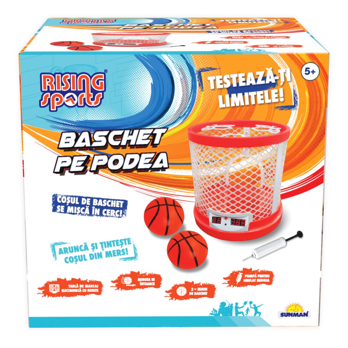 Rising Sports Cos de baschet pentru podea