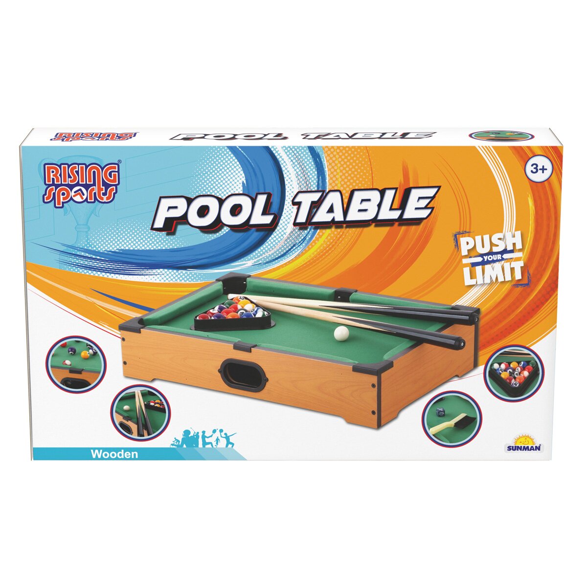 Rising Sports Masa de biliard din lemn 51 cm