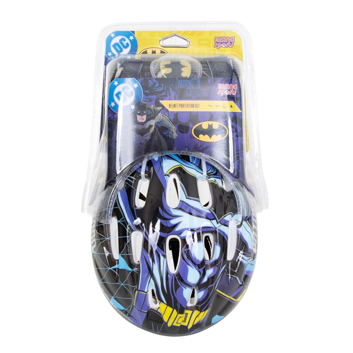 Rising Sports Set casca si protectii Batman Marime M