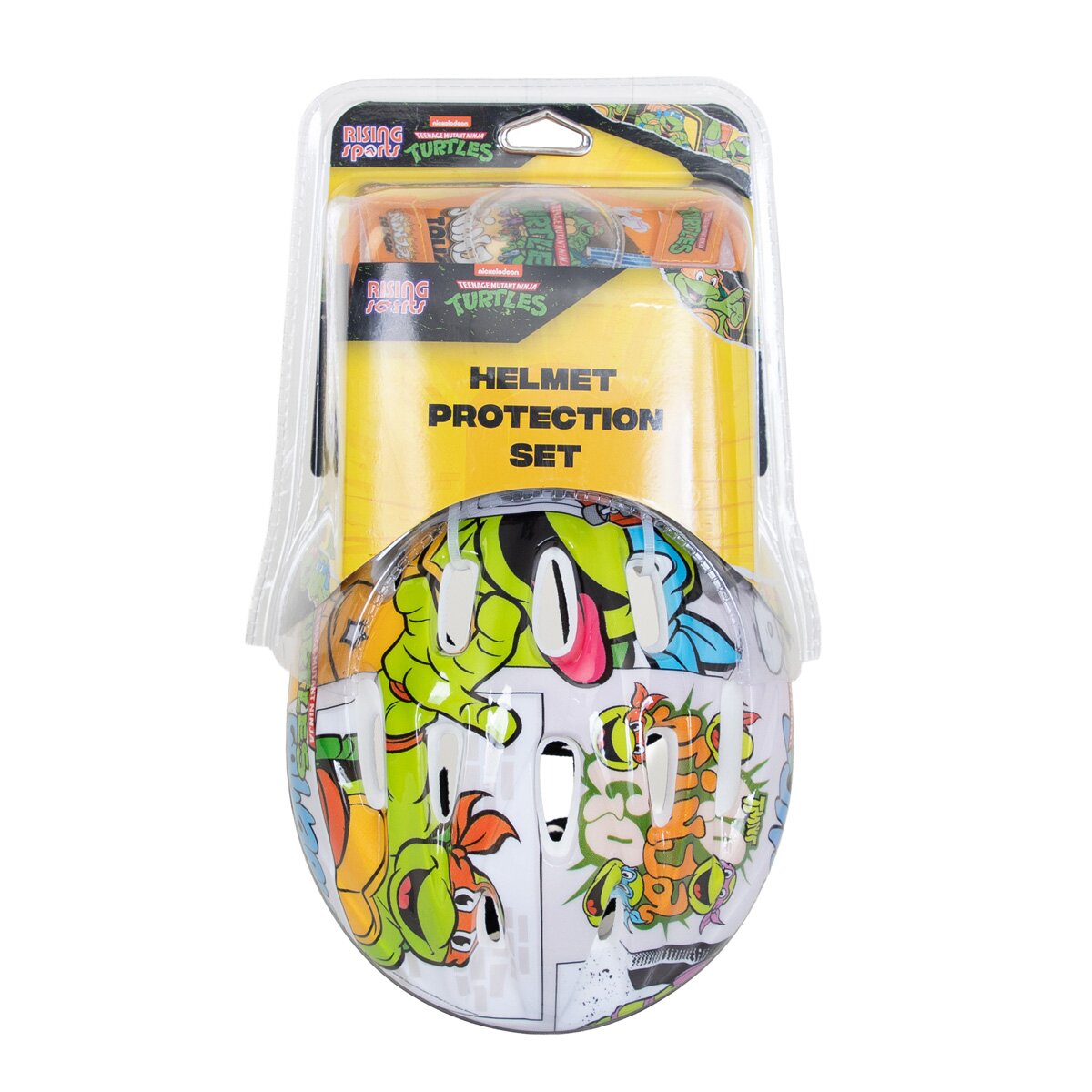Rising Sports Set casca si protectii Ninja Turtles Marime M