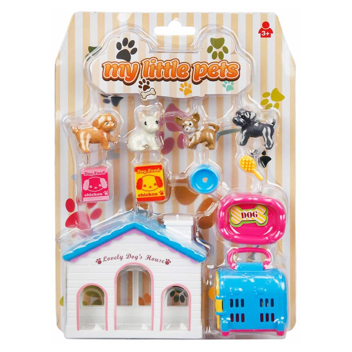 Rising Toys Set de joaca mini animalute de companie Catelusi