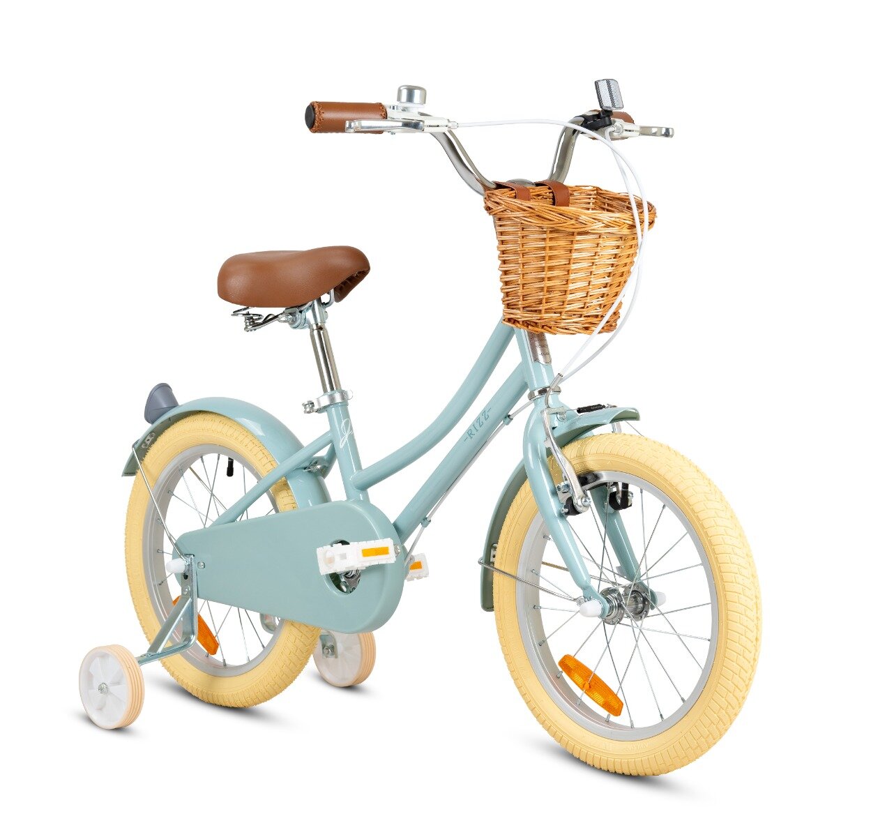 Rizz Jr Bicicleta cu roti ajutatoare si cos 16 inch Gri