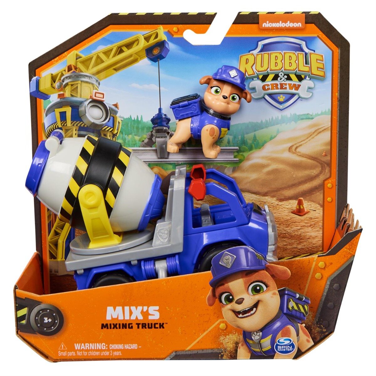Rubble&Crew Set vehicul de constructie si figurina Rubble & Crew Mix si Mixing Truck 20141510