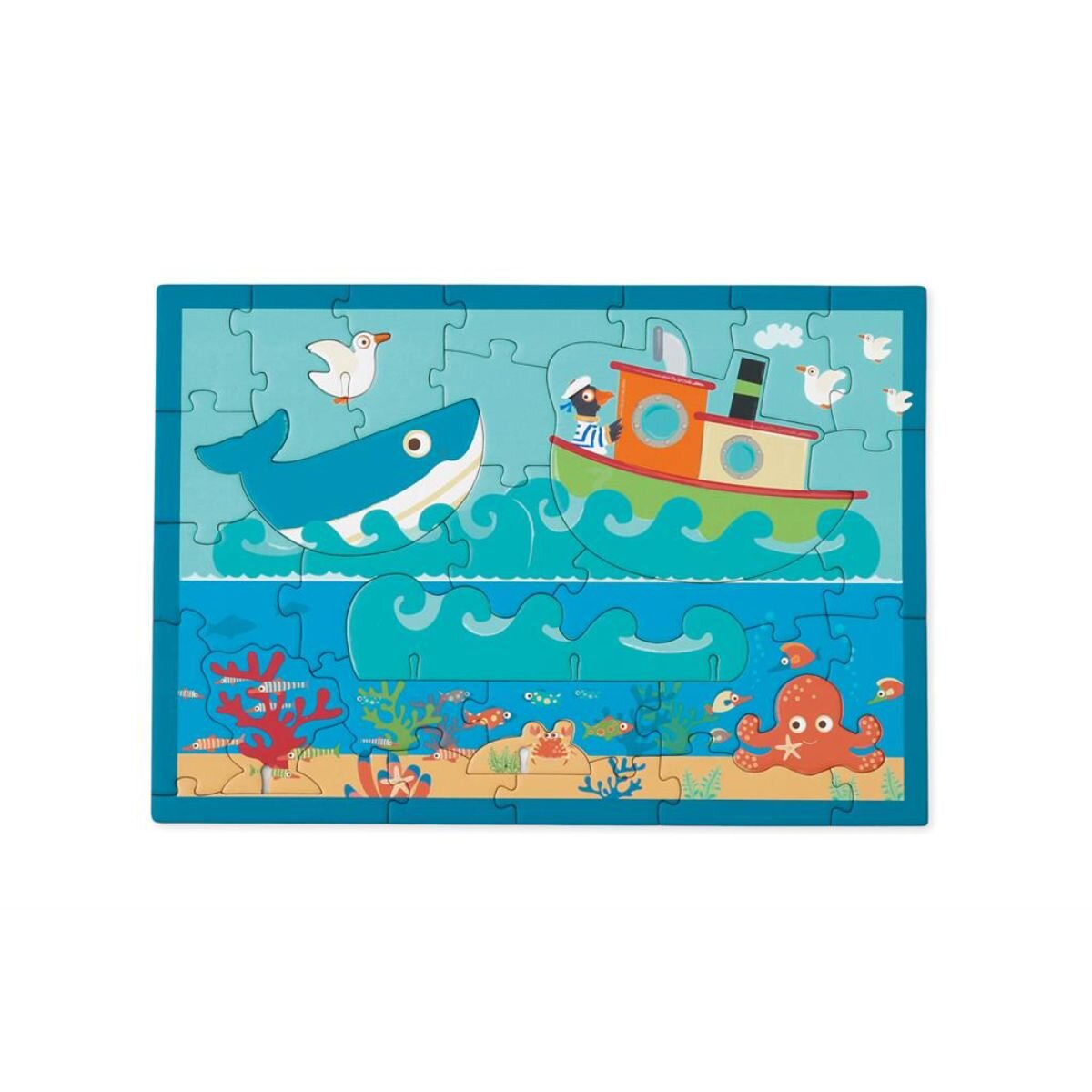 Scratch Puzzle 3D 2 In 1 Ocean 30 Piese
