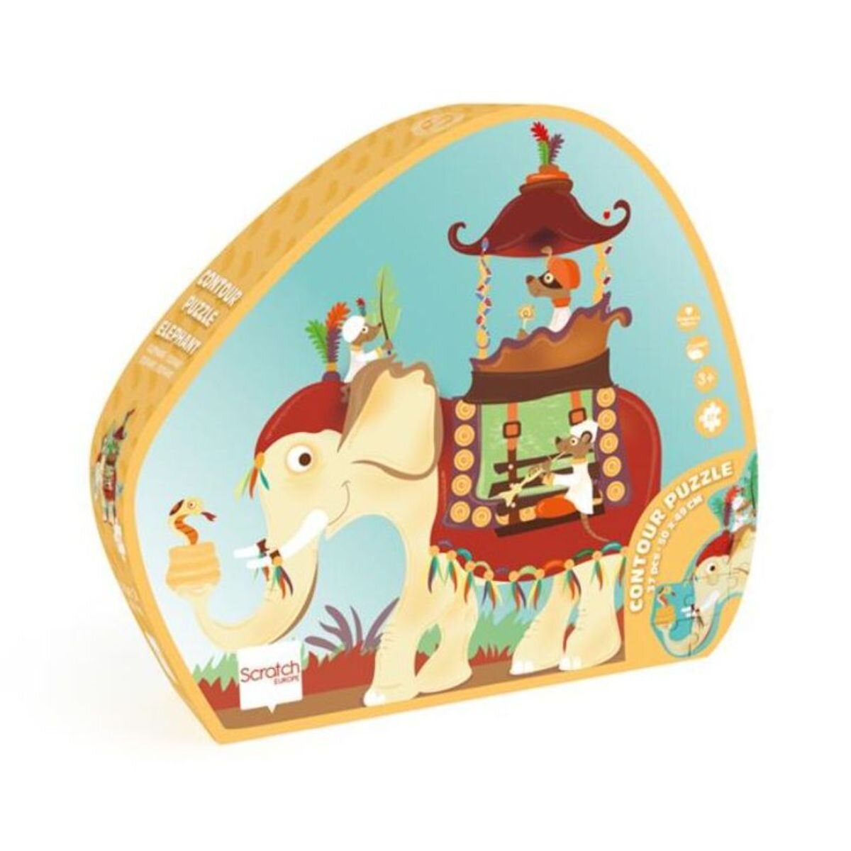 Scratch Puzzle Elefant 37 Piese
