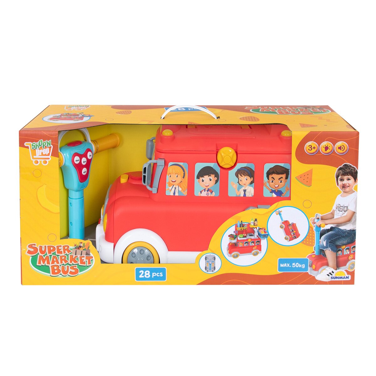 Shopn Drop Set de joaca Supermarket Bus