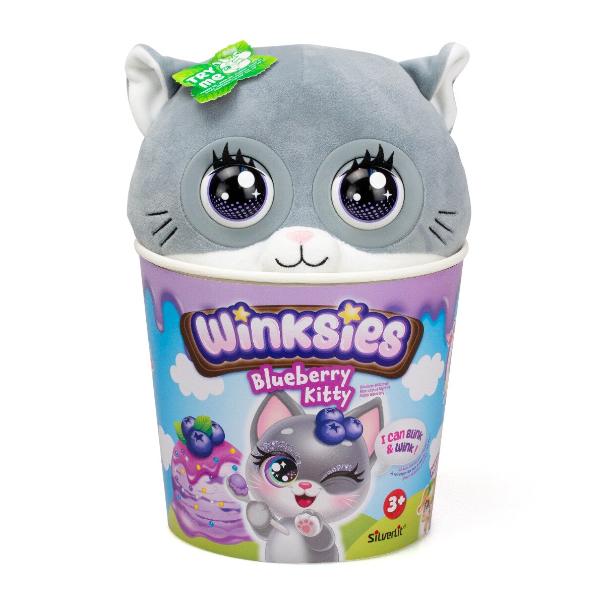 Silverlit Jucarie de plus interactiva Winkies Blueberry Kitty