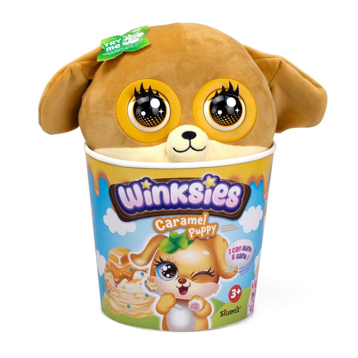 Silverlit Jucarie de plus interactiva Winkies Caramel Puppy