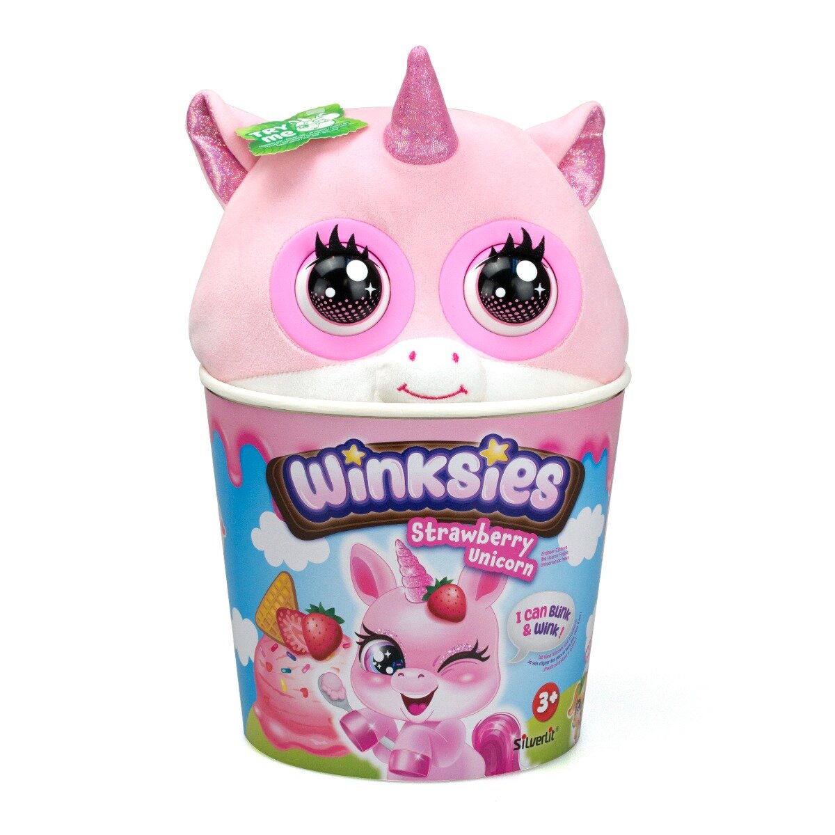 Silverlit Jucarie de plus interactiva Winkies Strawberry Unicorn