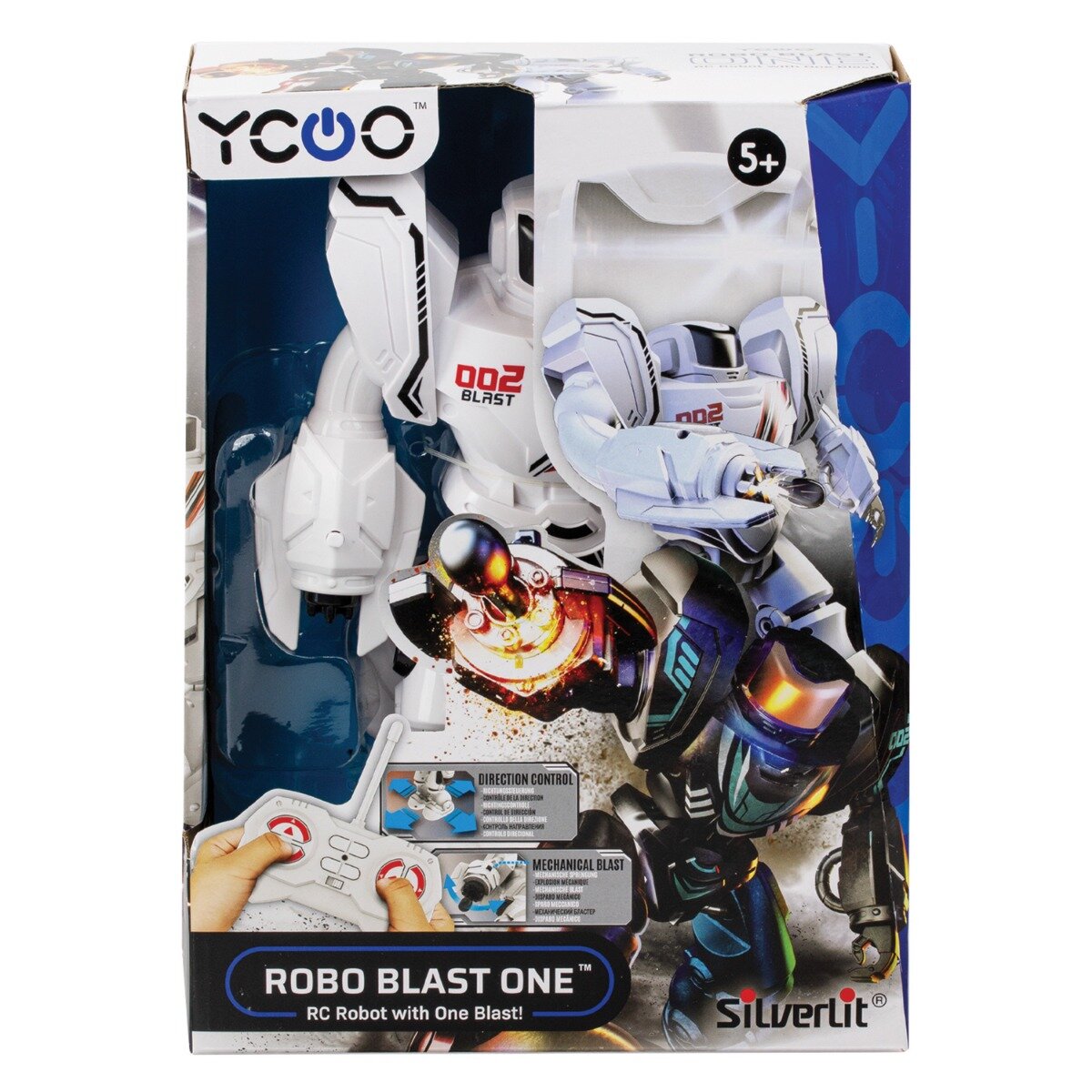 Silverlit Robot cu telecomanda Ycoo Robo Blast One Alb