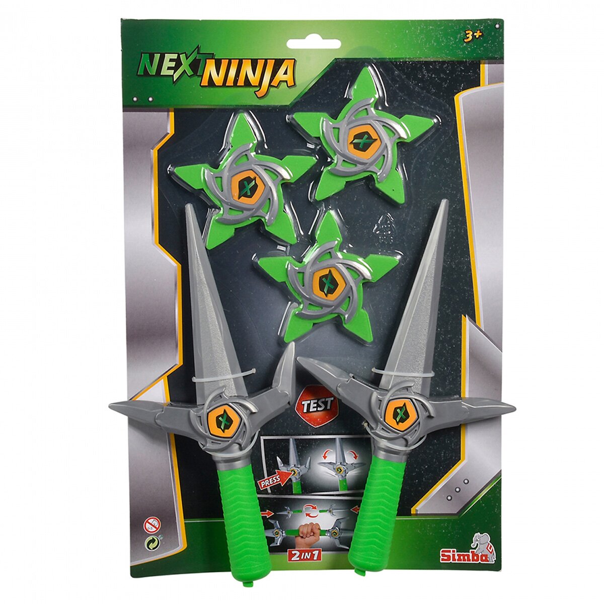 Simba Set 2 arme si 3 stele Next Ninja