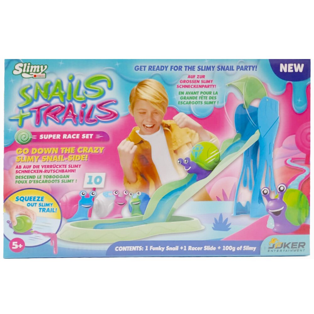 Slimy Set de joaca Snail and Trails Super Snails Race