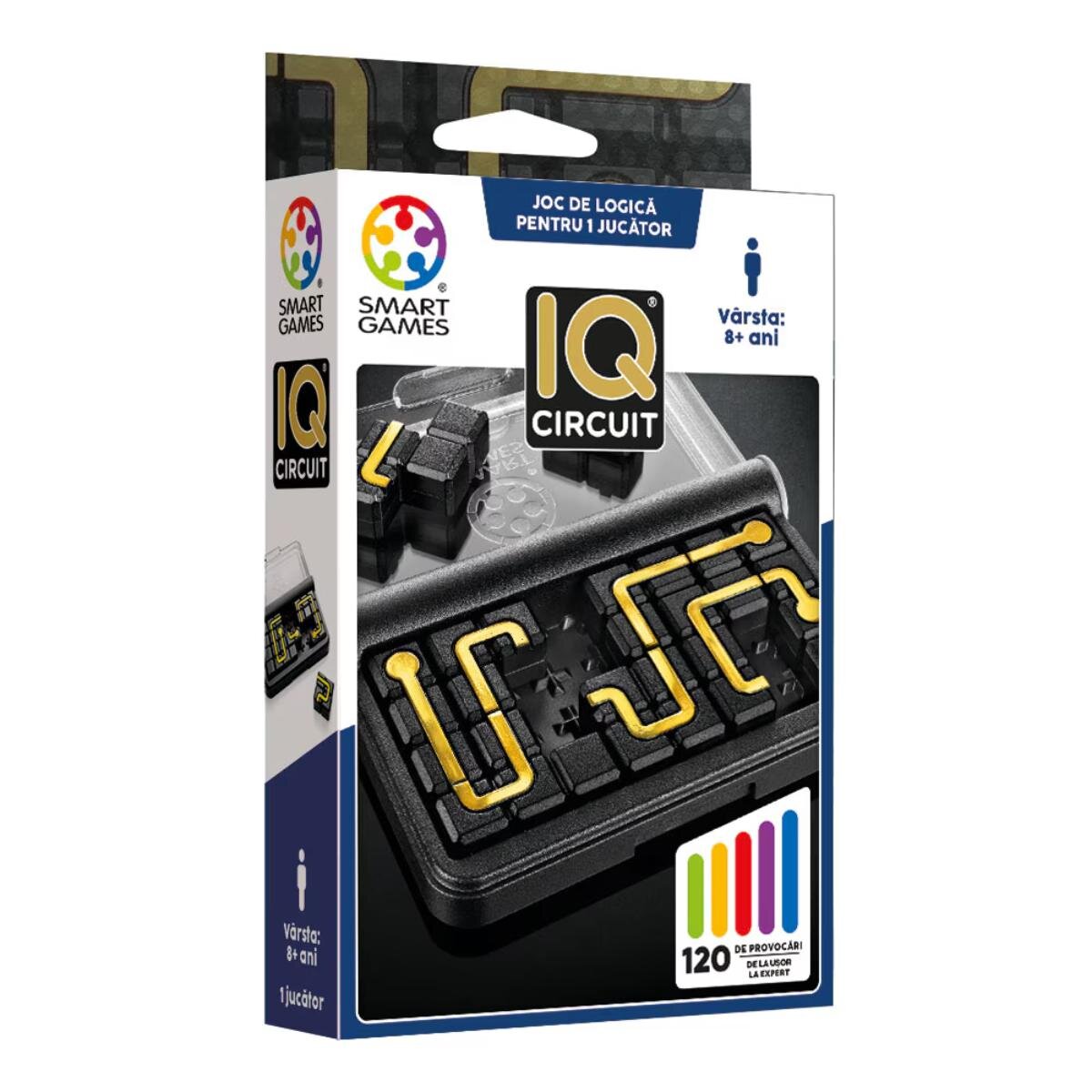 Smart Games Joc de logica cu 120 de provocari IQ Circuit