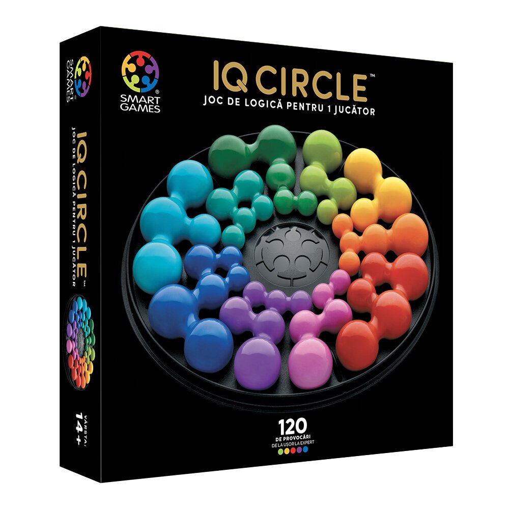 Smart Games Joc de logica cu 120 de provocari IQ Deluxe Circle