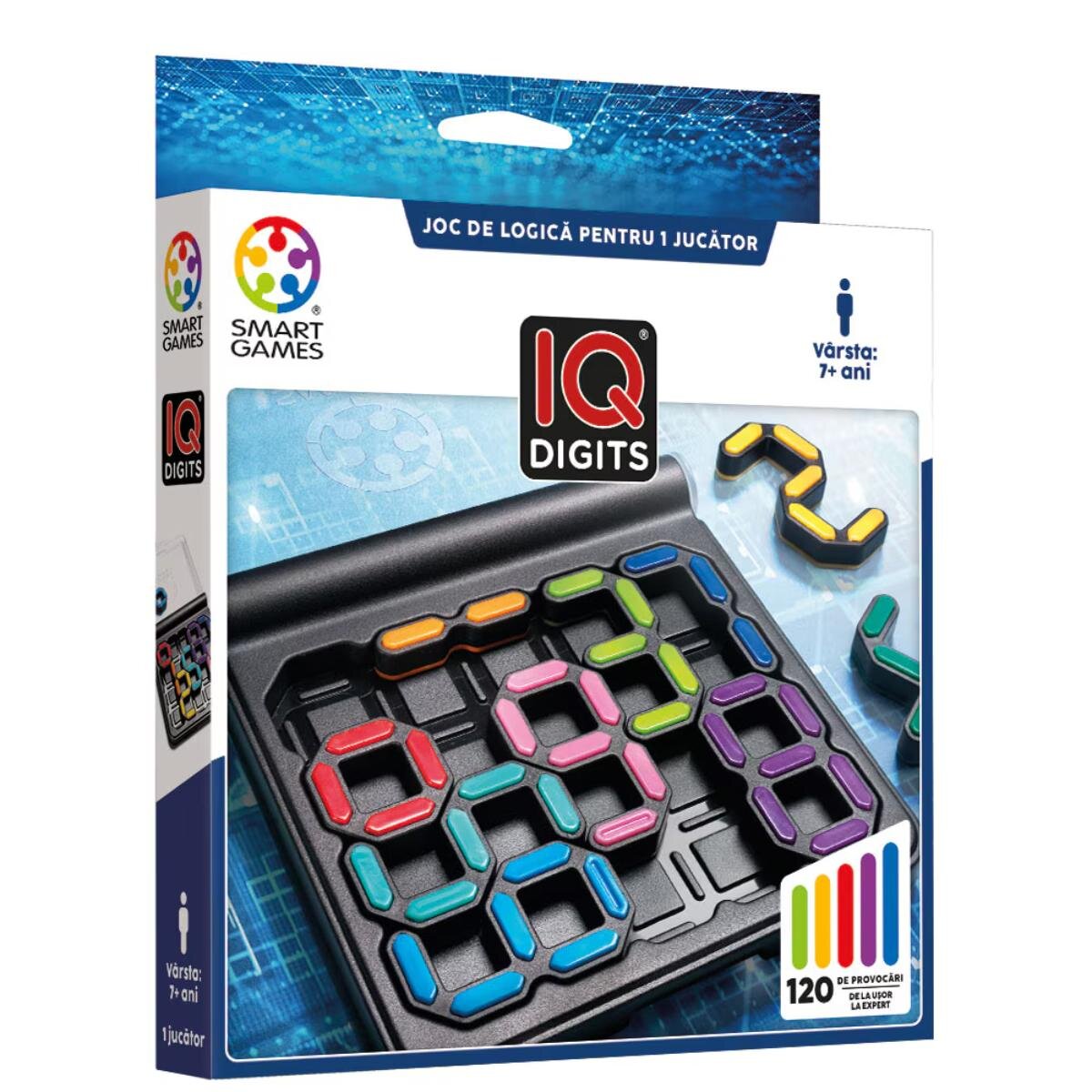 Smart Games Joc de logica cu 120 de provocari IQ Digits
