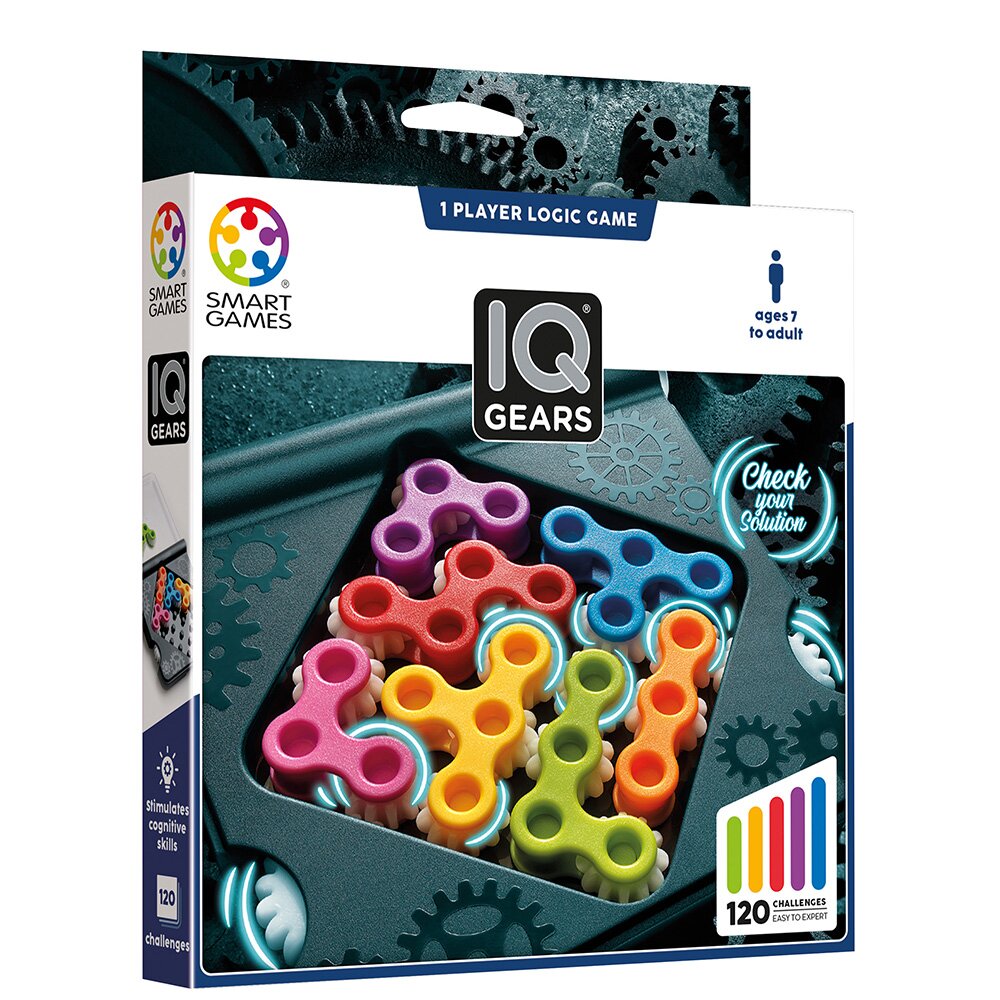Smart Games Joc de logica cu 120 de provocari IQ Gears