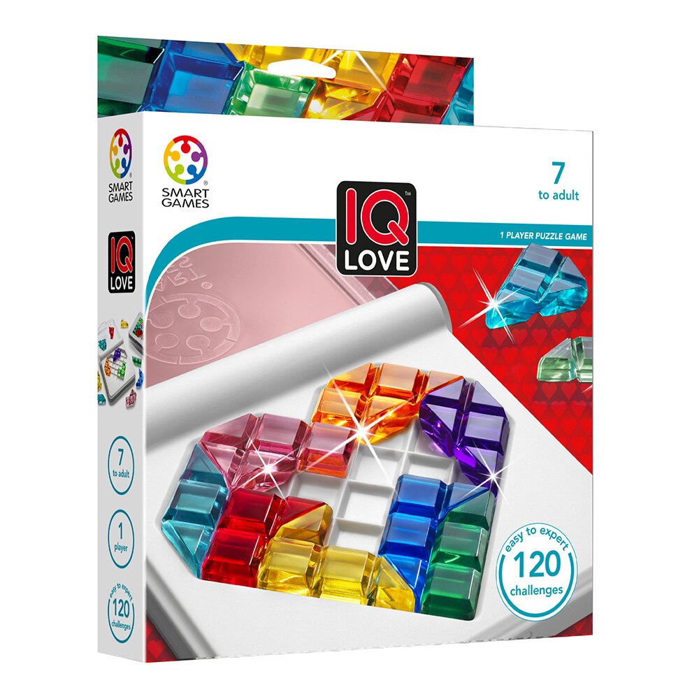 Smart Games Joc de logica cu 120 de provocari IQ Love