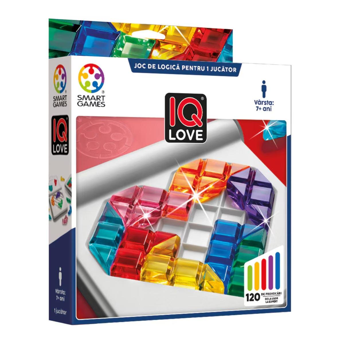 Smart Games Joc de logica cu 120 de provocari IQ Love