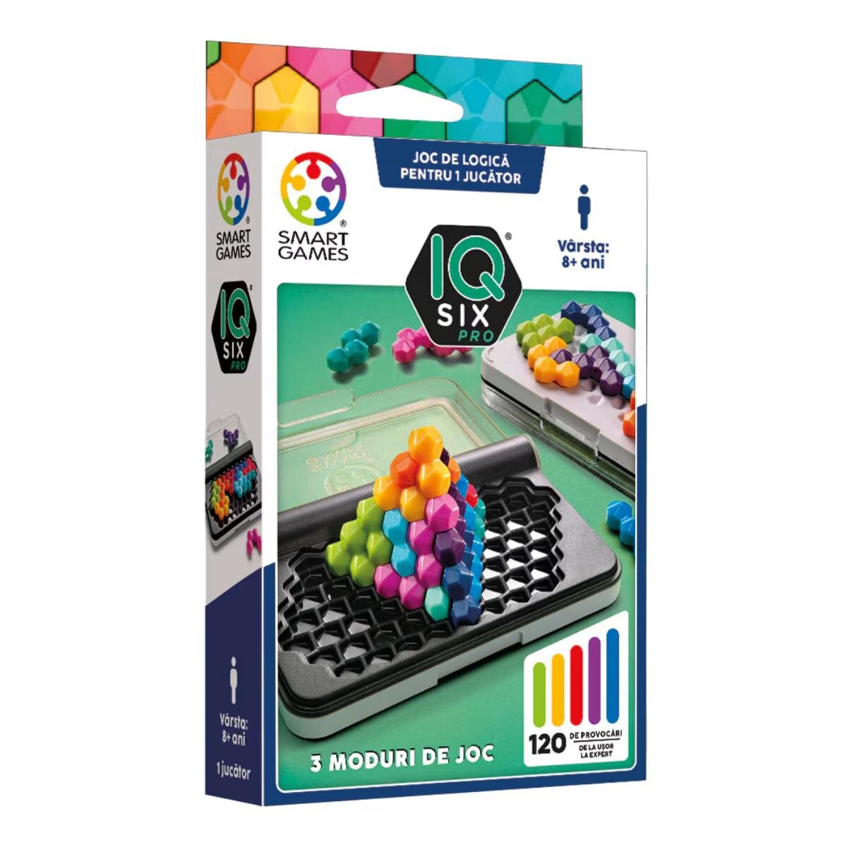 Smart Games Joc de logica cu 120 de provocari IQ Six Pro