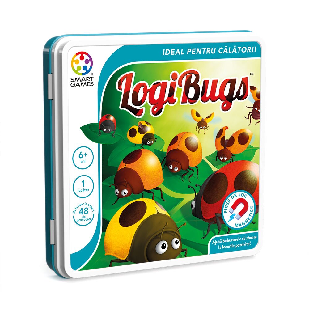 Smart Games Joc de logica cu 48 de provocari LogiBugs