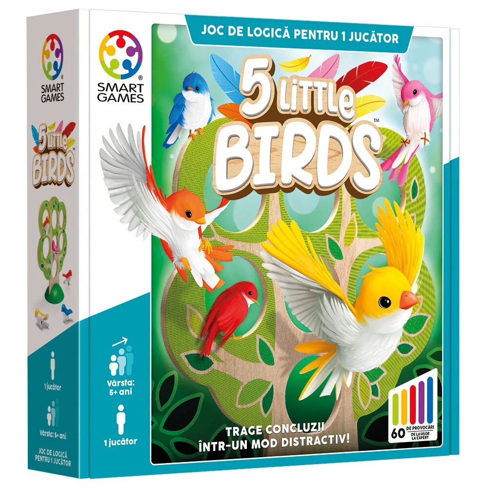 Smart Games Joc de logica cu 60 de provocari 5 Little Birds