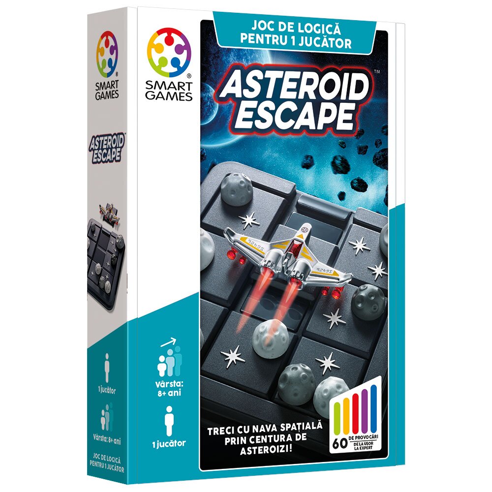 Smart Games Joc de logica cu 60 de provocari Asteroid Escape