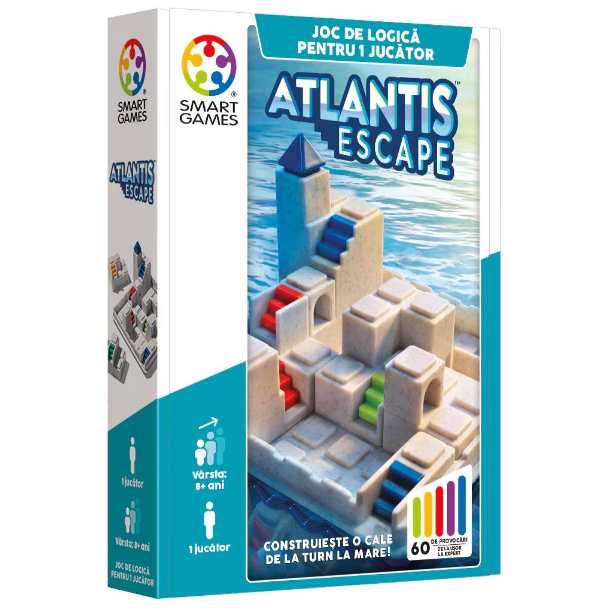 Smart Games Joc de logica cu 60 de provocari Atlantis Escape