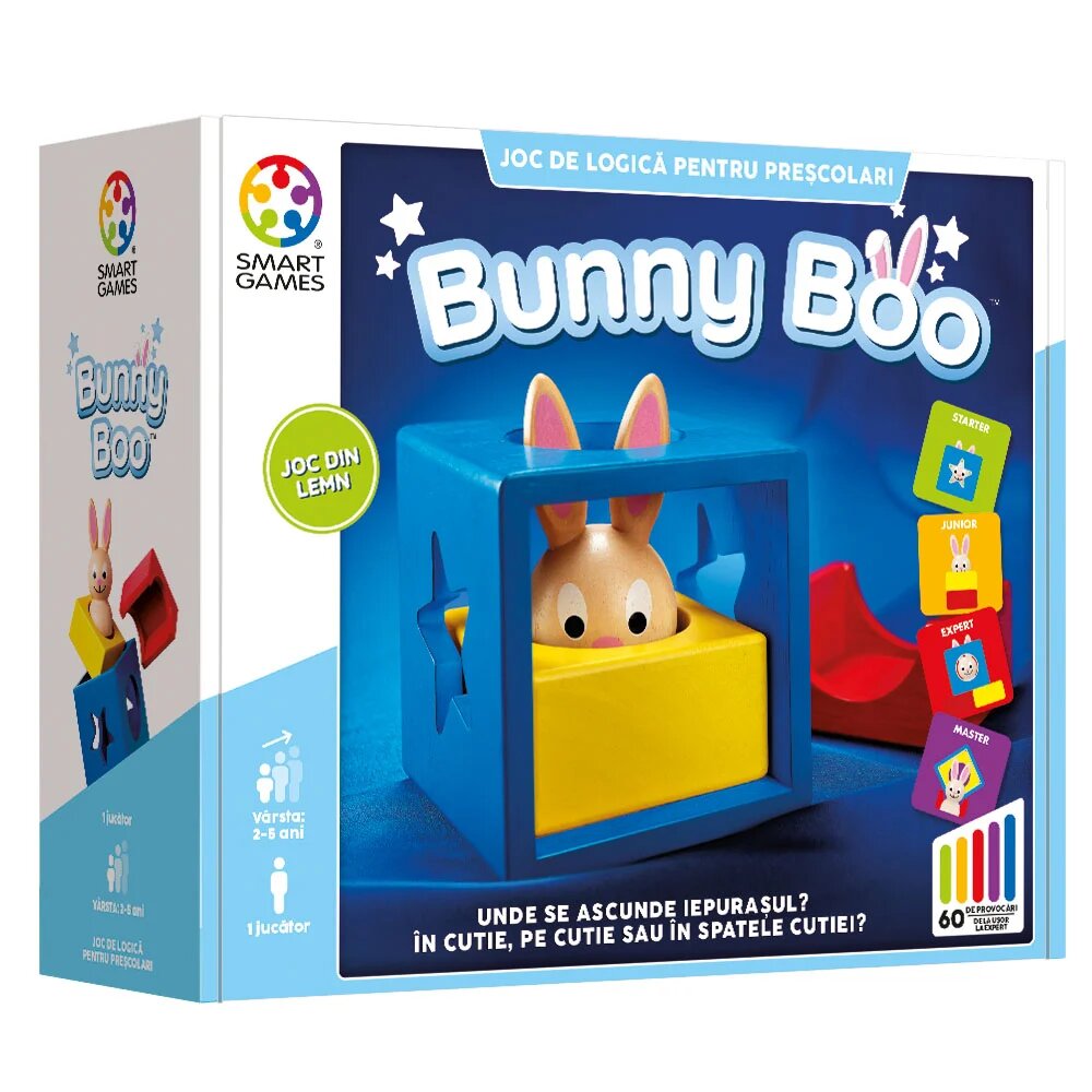 Smart Games Joc de logica cu 60 de provocari Bunny Boo