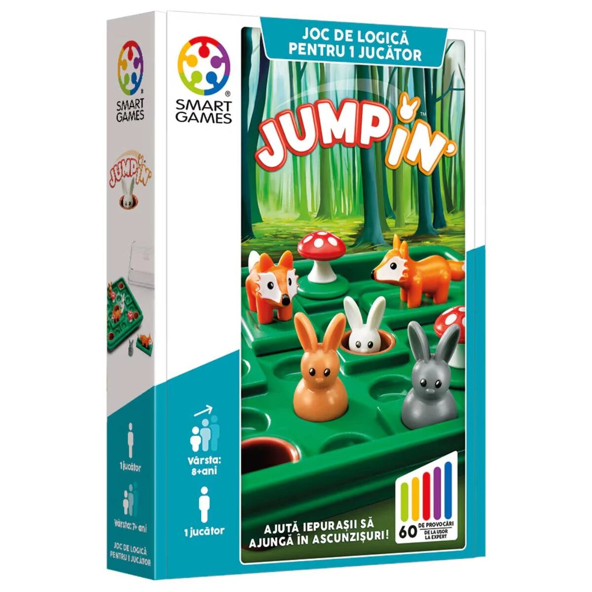 Smart Games Joc de logica cu 60 de provocari Jump In