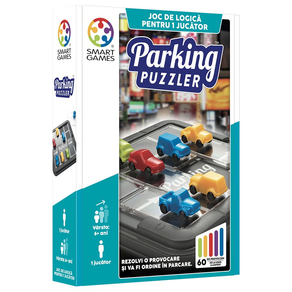 Smart Games Joc de logica cu 60 de provocari Parking Puzzler