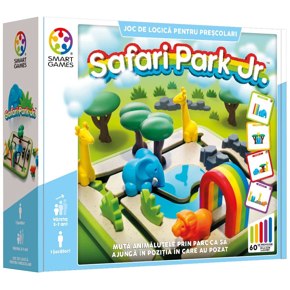 Smart Games Joc de logica cu 60 de provocari Safari Park Jr.