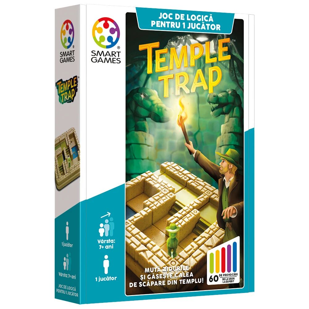 Smart Games Joc de logica cu 60 de provocari Temple Trap