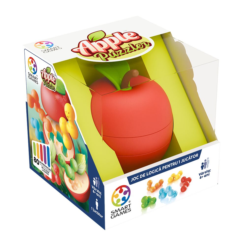 Smart Games Joc de logica cu 80 de provocari Apple Puzzler