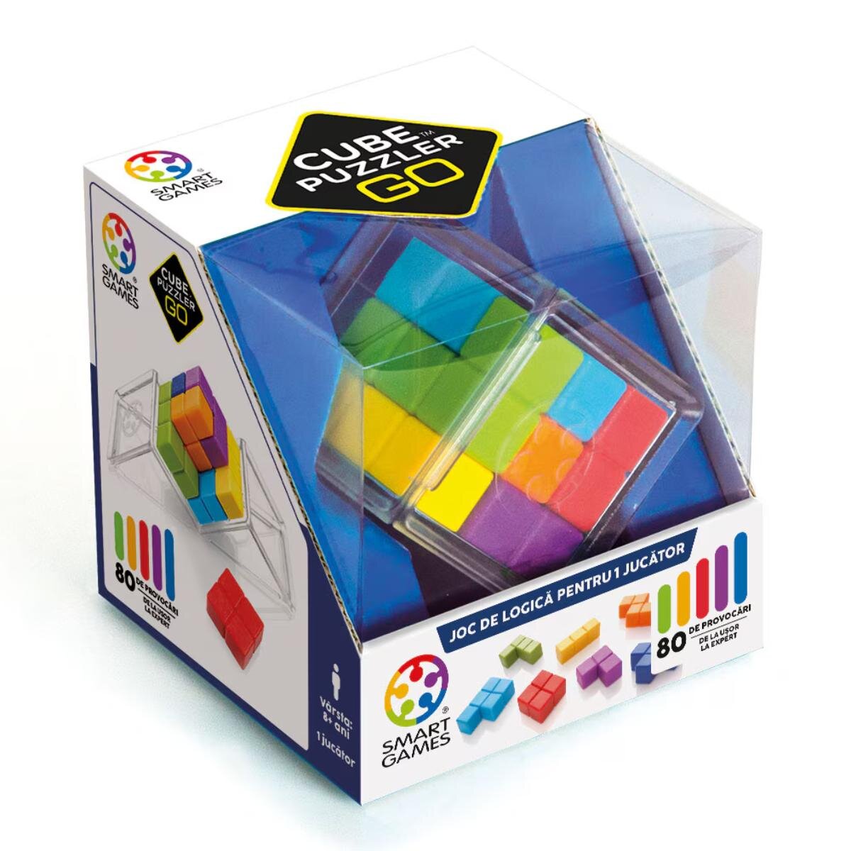Smart Games Joc de logica cu 80 de provocari Cube Puzzler Go