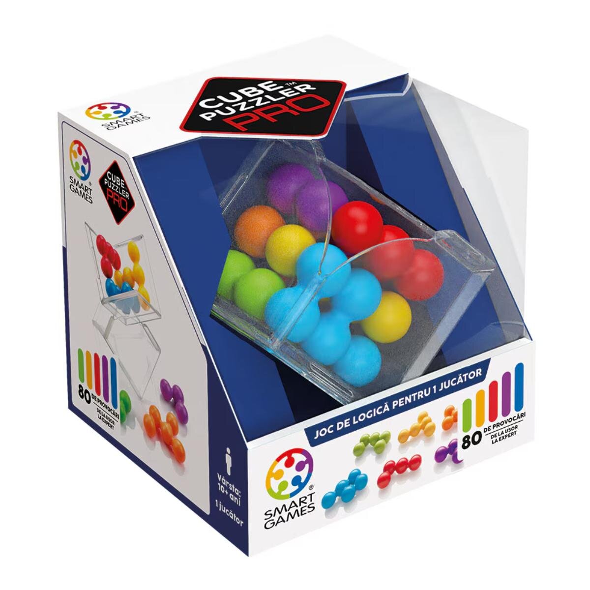 Smart Games Joc de logica cu 80 de provocari Cube Puzzler Pro