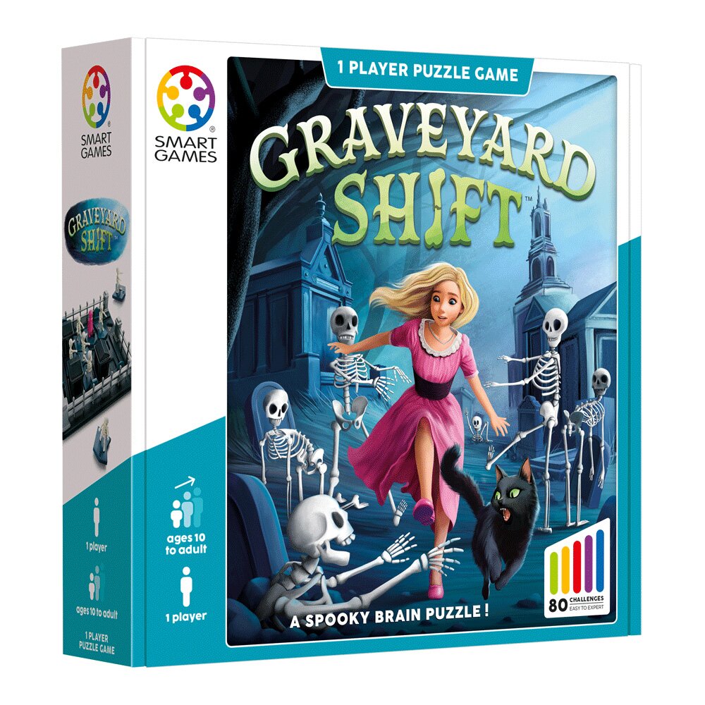 Smart Games Joc de logica cu 80 de provocari Graveyard Shift Editie internationala