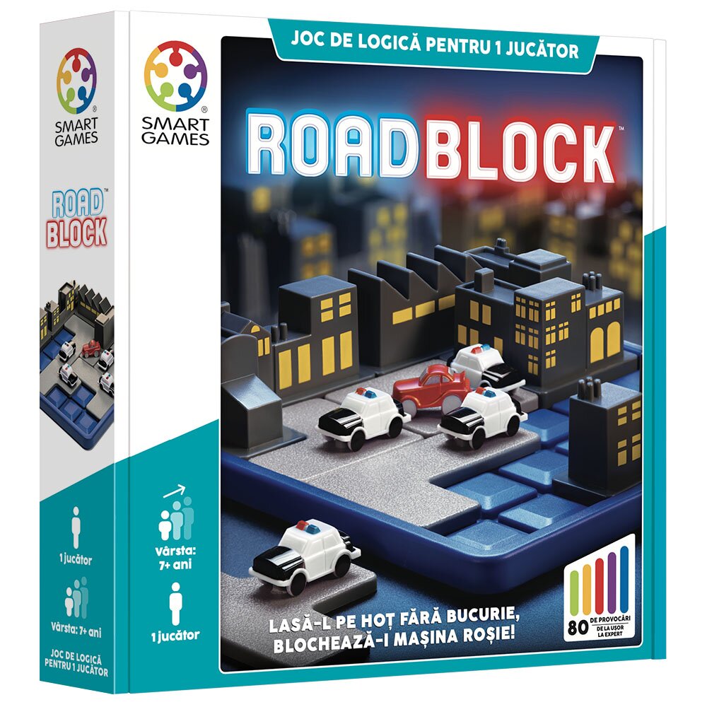 Smart Games Joc de logica cu 80 de provocari Roadblock