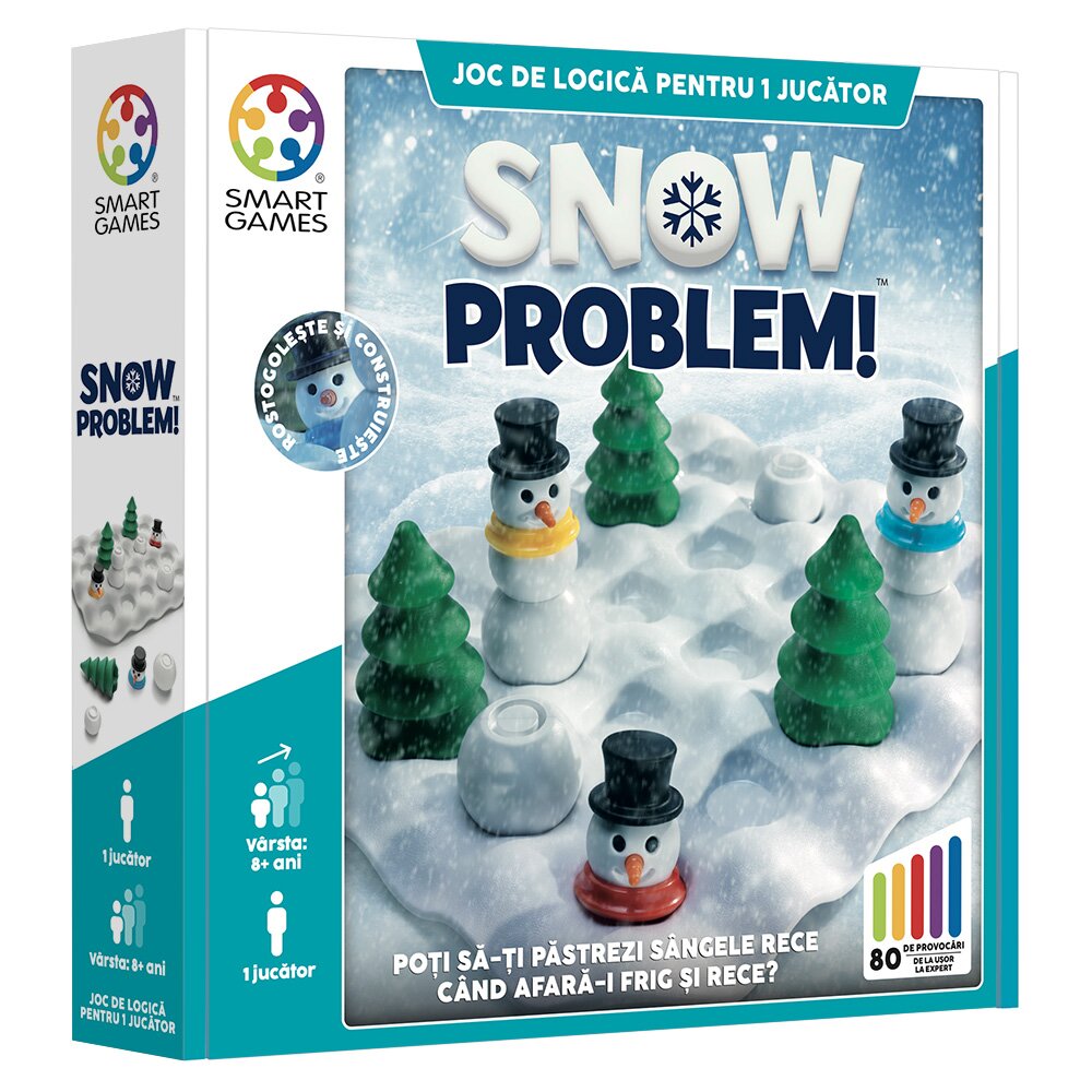 Smart Games Joc de logica cu 80 de provocari Snow Problem
