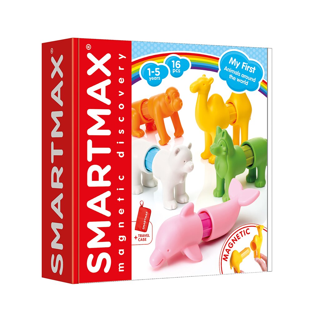 Smart Max Joc magnetic Primele mele animale din intreaga lume 16 piese