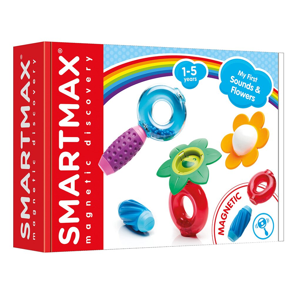 Smart Max Joc magnetic Primele mele sunete si flori 6 piese