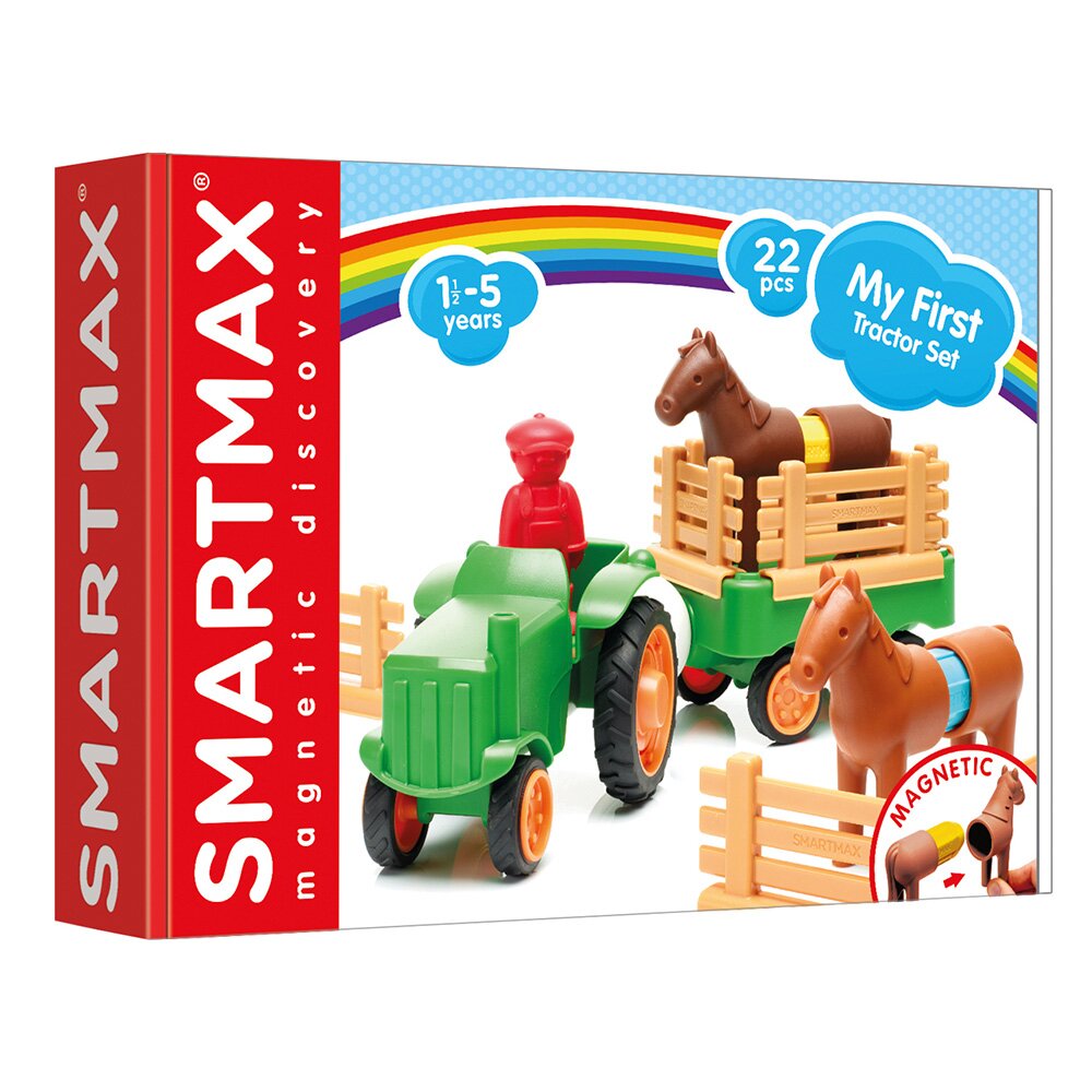 Smart Max Joc magnetic Primul meu tractor 22 piese