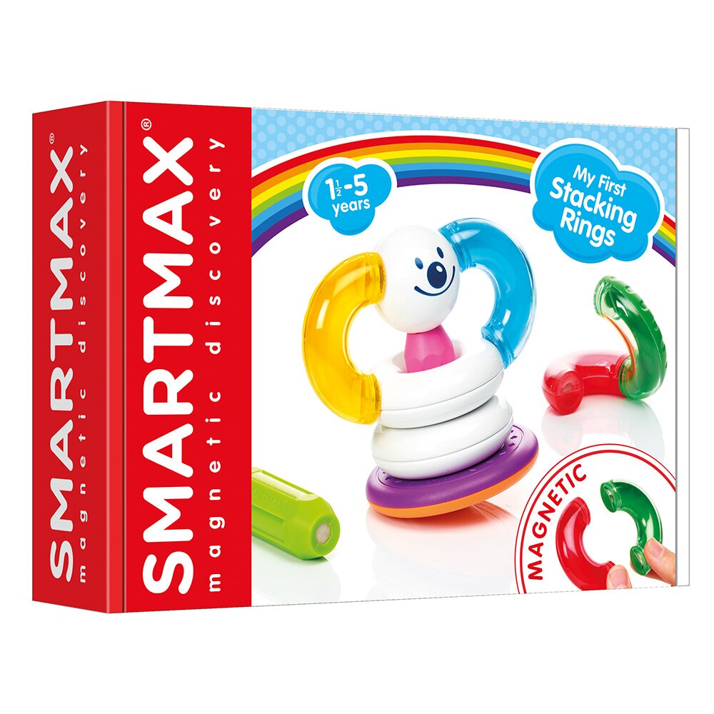 Smart Max Joc magnetic Primul meu turn cu inele 10 piese