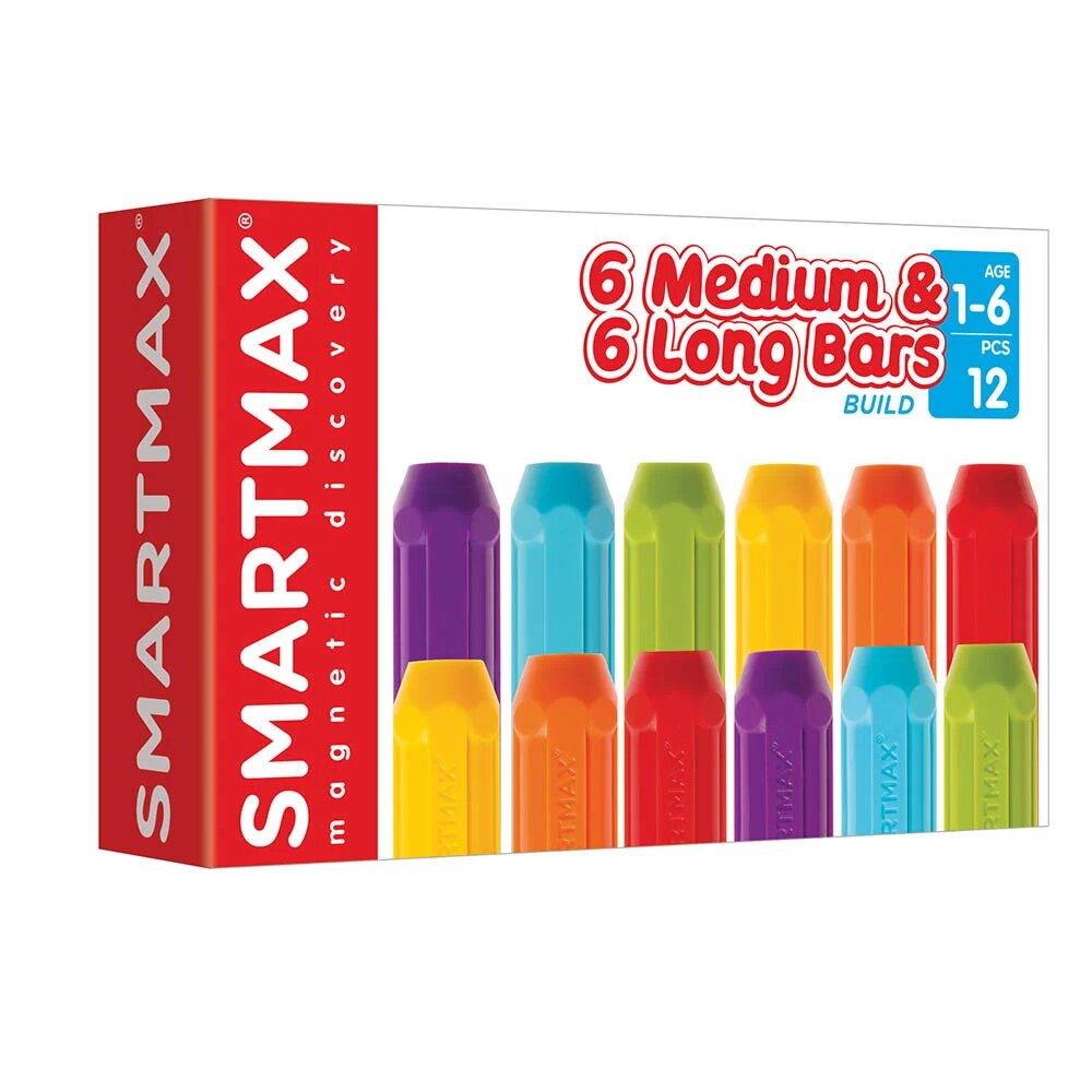 Smart Max Joc magnetic XT Cu 6 piese medii si 6 piese lungi
