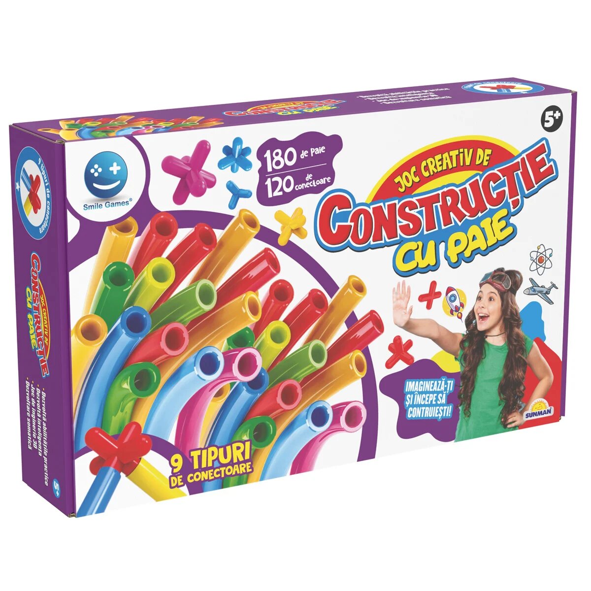 Smile Games Joc creativ Constructie cu paie