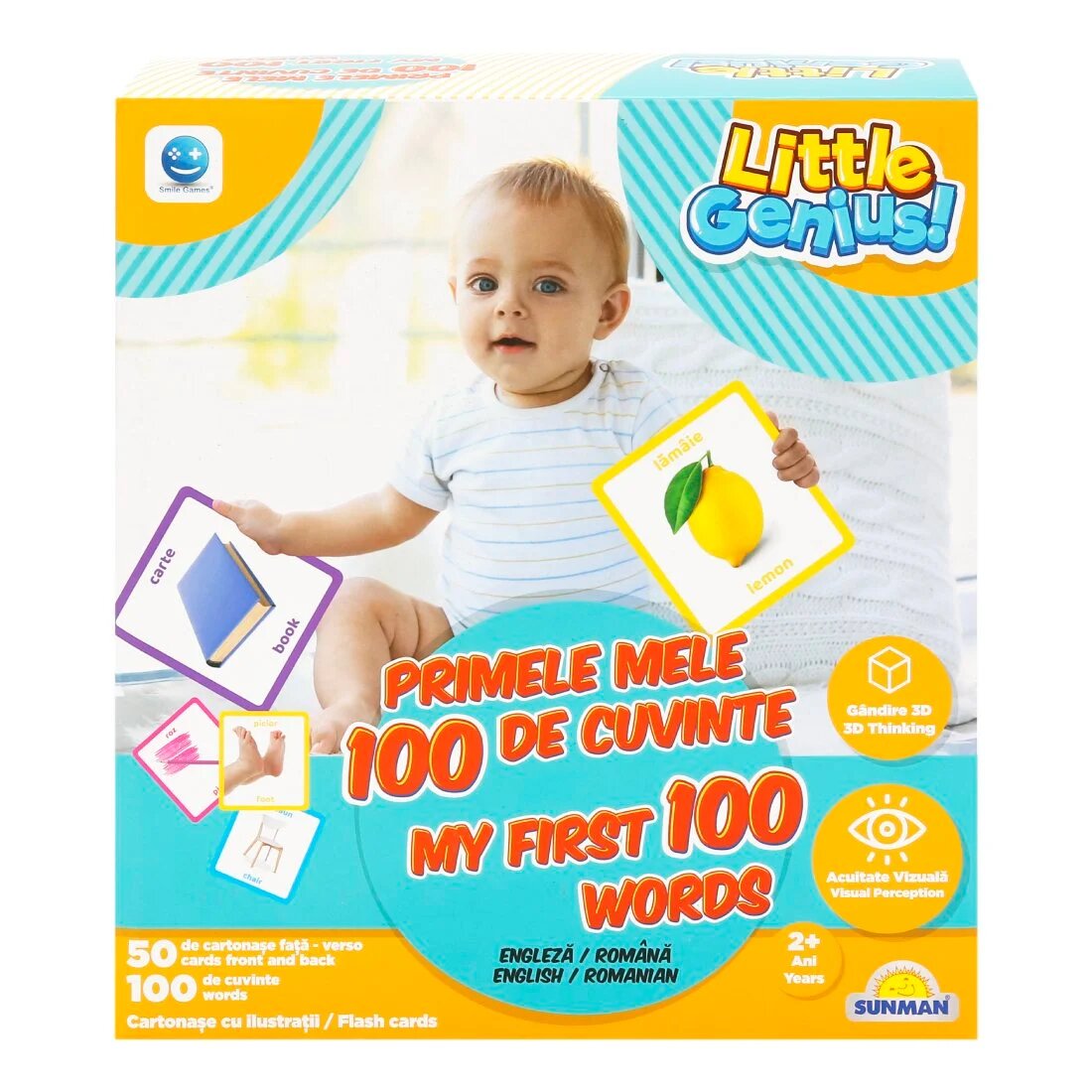 Smile Games Joc de memorie Primele mele 100 de cuvinte 50 piese
