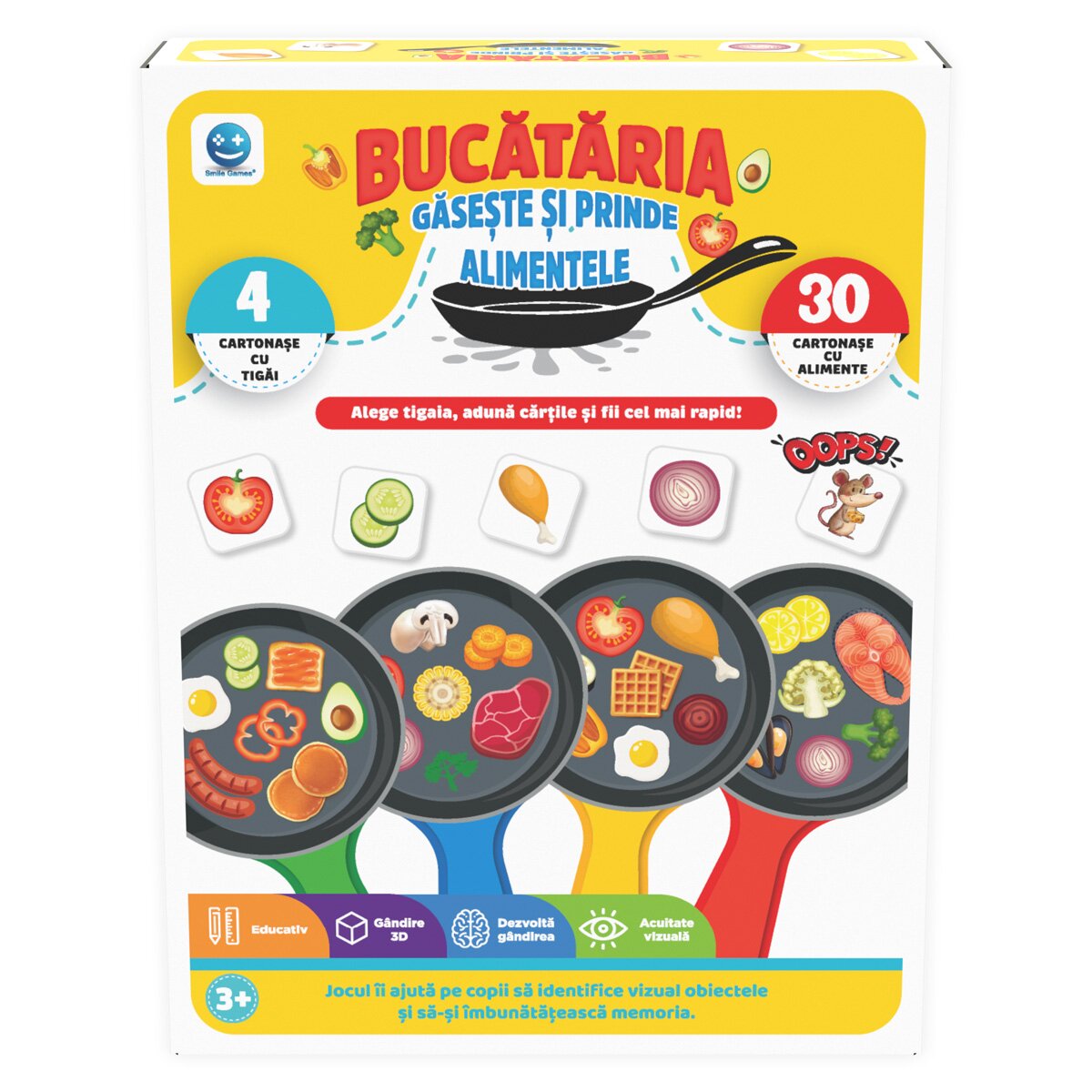 Smile Games Joc educativ Bucataria - gaseste si prinde alimentele