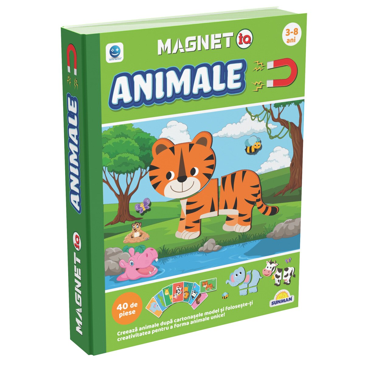 Smile Games Joc educativ MagnetIQ Completeaza animalele