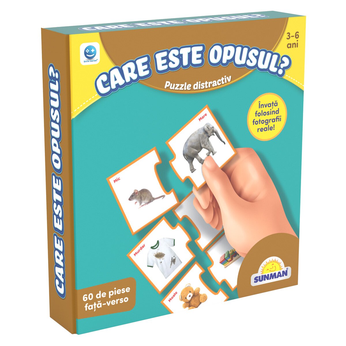 Smile Games Puzzle Sa invatam opozitiile 60 piese
