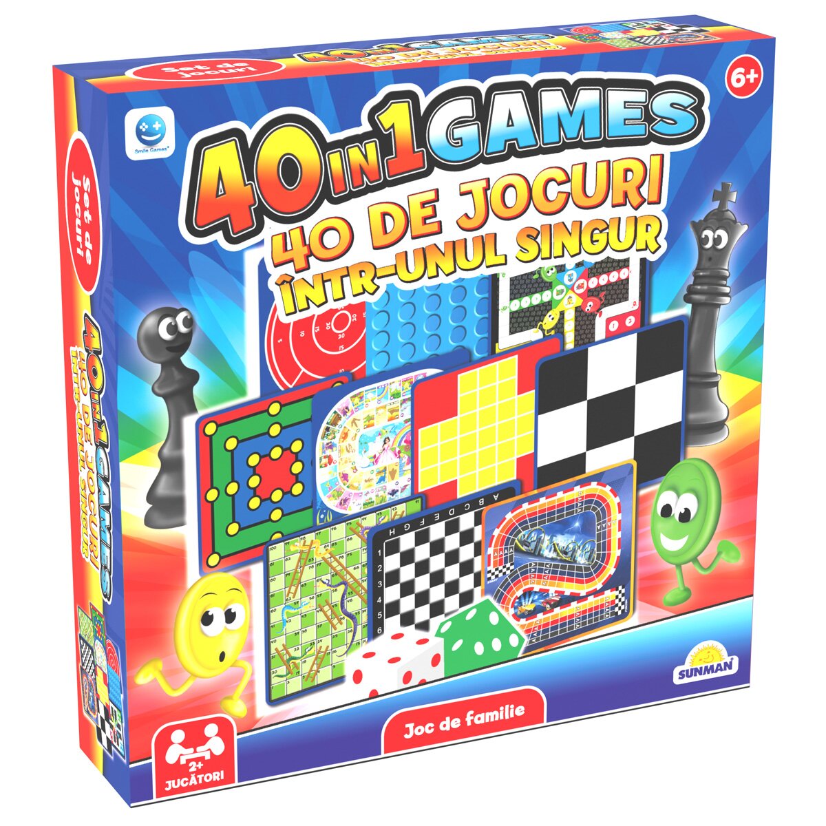 Smile Games Set jocuri de societate 40 in 1
