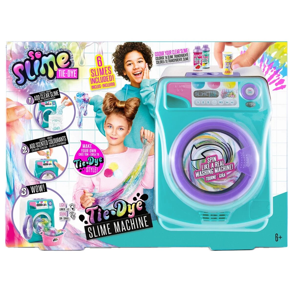 So Slime Tie Dye Set de joaca creativ Slime Tie-Dye Masina de colorat slime